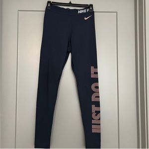 Navy Nike leggings